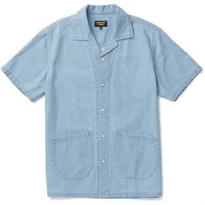 NWOT Seager Southpaw Whippersnapper Shirt Light Wash Indigo